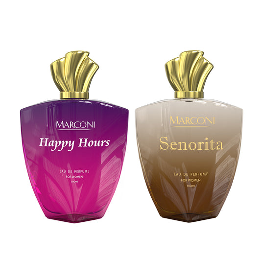 Happy Hours & Senorita - Fragrance Combo Set for Her ( 100ml x 2 )