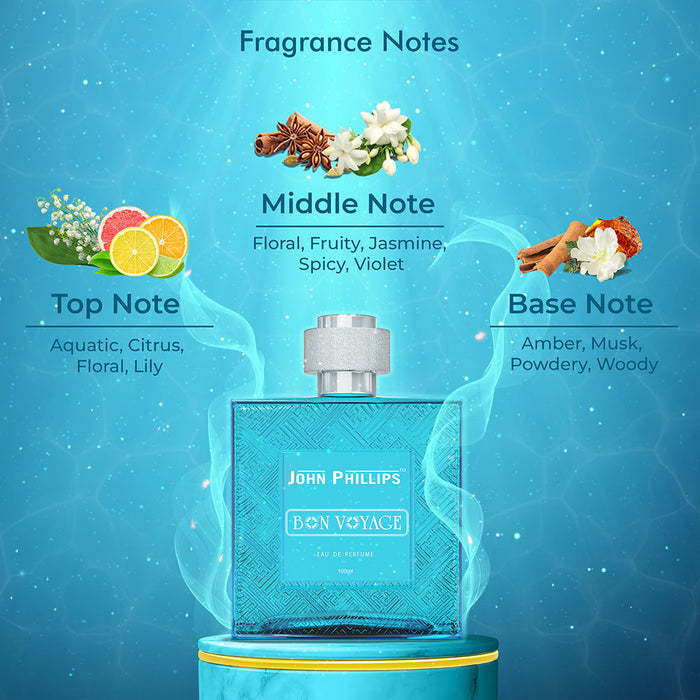BON VOYAGE | Aquatic Marine Perfume for Him - 100ml