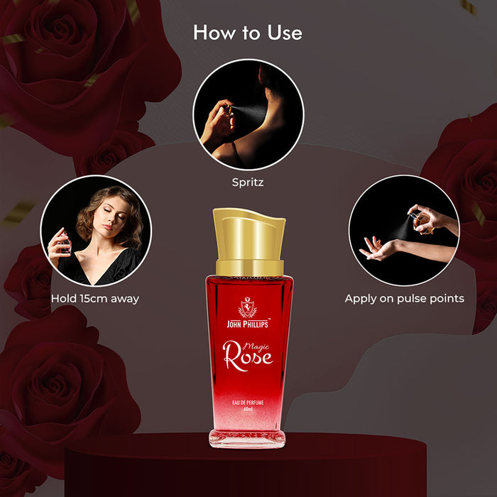 MAGIC ROSE | Floral Gulab & Musky Unisex Perfume 60 ml