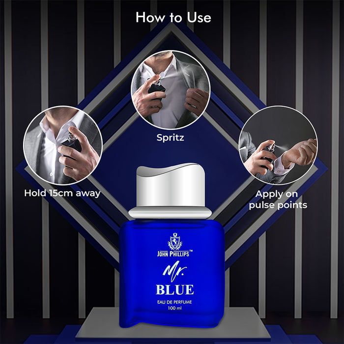 MR. BLUE | Fresh Citrus Spiced Perfume for Him - 100ml