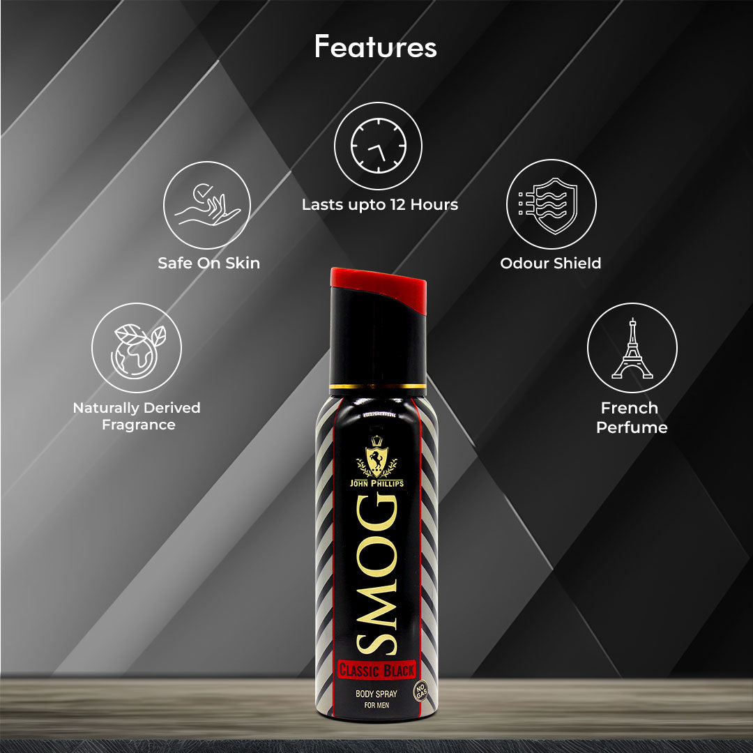 Smog Classic Black No Gas Deo - 120ml