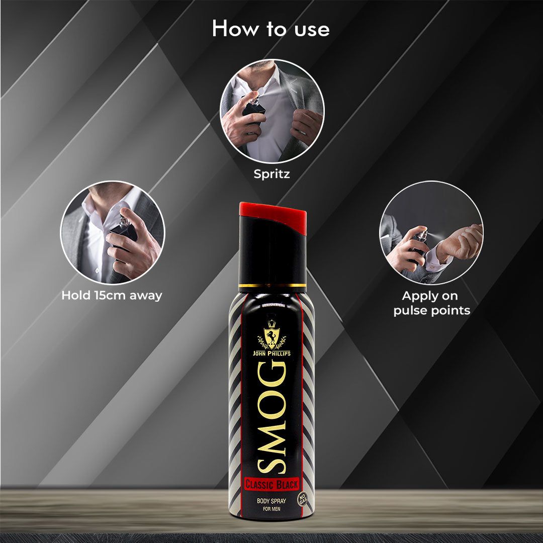 Smog Classic Black No Gas Deo - 120ml