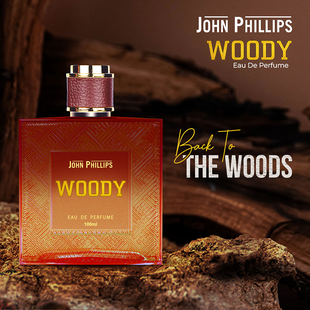 WOODY Spicy Strong Perfume for Him 100ml John Phillips