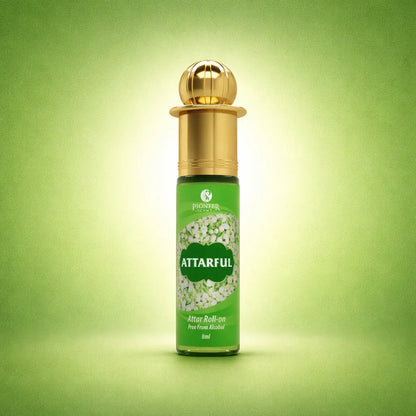 Attarful non alcoholic attar perfume 8ml floral fragrance with white florals jasmine fruity notes soft woods long lasting attar