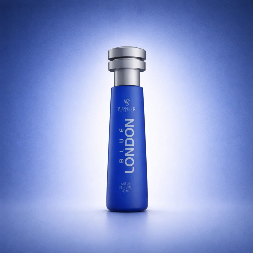 Blue London French perfume 30ml aquatic aromatic fragrance with lemon marine notes lavender juniper amberwood long lasting modern perfume