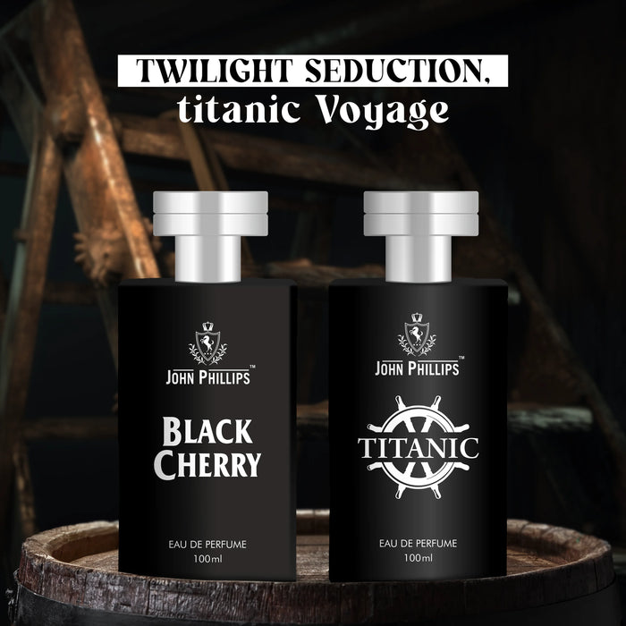 Black Cherry & Titanic | Fragrance Combo Set for Him & Her ( 100ml + 100ml )
