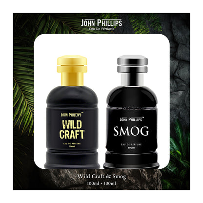 Wild Craft & Smog - Unisex Fragrance Combo Set for Him ( 100ml + 100ml )