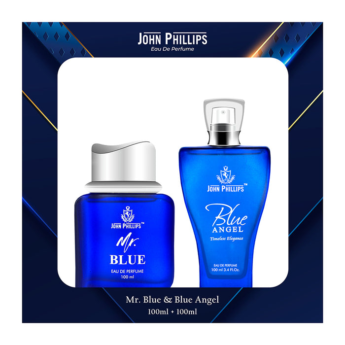 Mr.Blue & Blue Angel - Fragrance Gift Combo For Couple ( 100ml + 100ml )