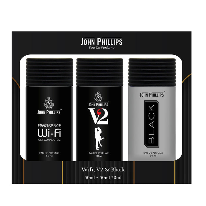 V2 & Wifi & Black | Unisex Fragrance Combo Set ( 60ml + 60ml + 60ml )