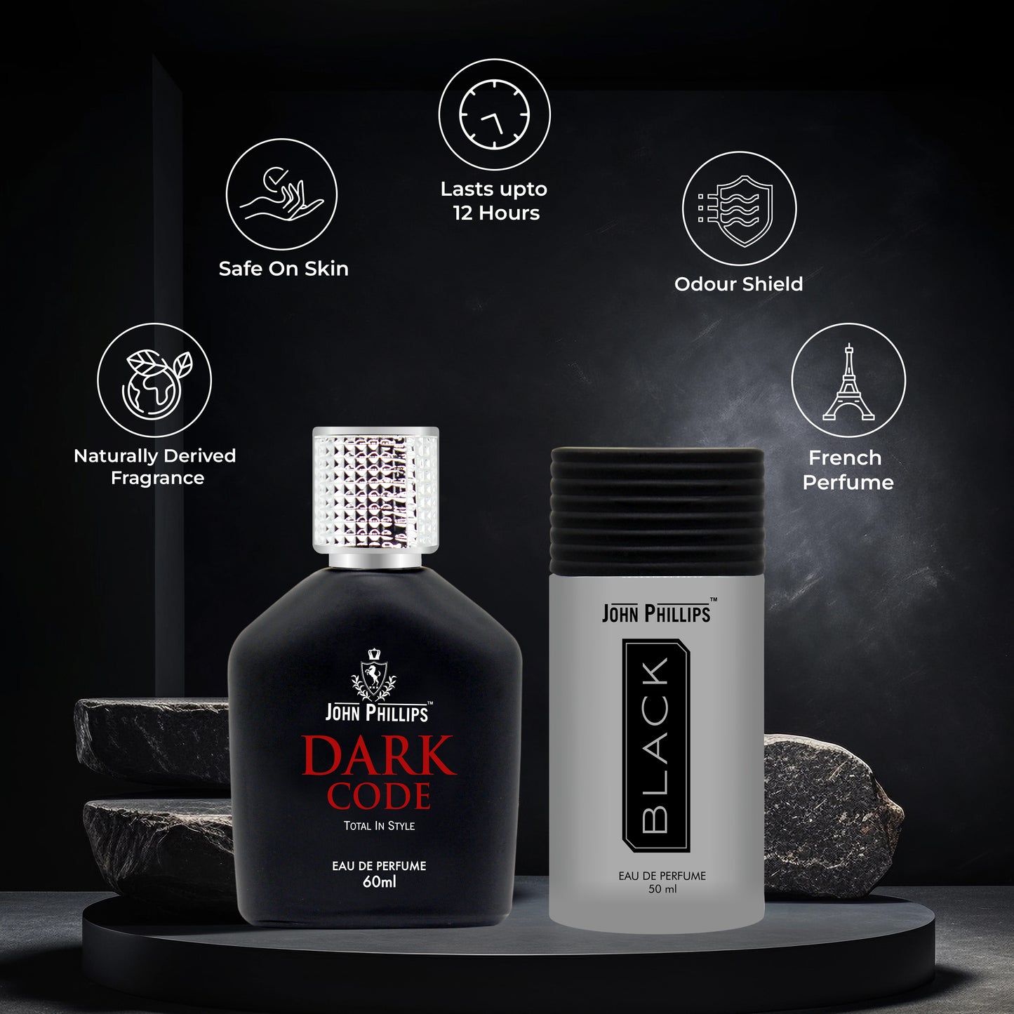 Black & Dark Code | Fragrance Combo Set for Him ( 50ml + 60ml )