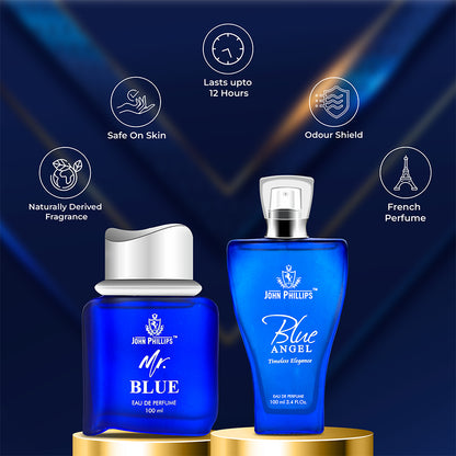 Mr.Blue & Blue Angel - Fragrance Gift Combo For Couple ( 100ml + 100ml )