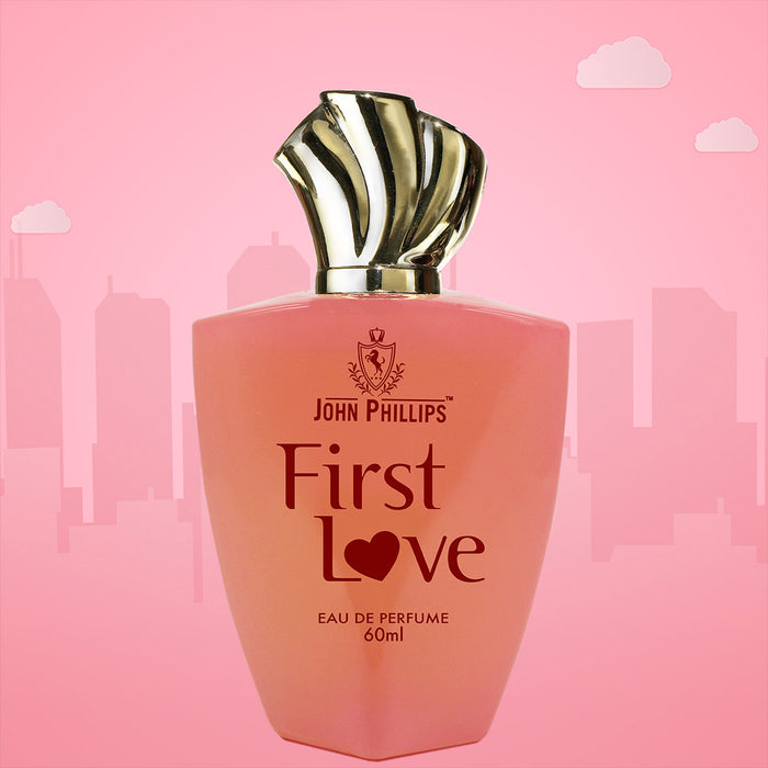 FIRST LOVE | Skin Friendly & Long Lasting Perfume | Women Fragrance For Party,Travel & Date| 60 ML - 1000+ Sprays