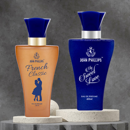 French Classic & My Sweet Love - Fragrance Combo Set for Her ( 60ml x 2 )