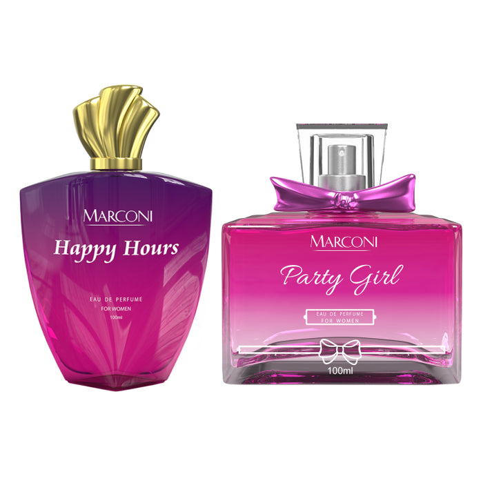 Happy Hours & Party Girl - Fragrance Combo Set for Her ( 100ml x 2 )