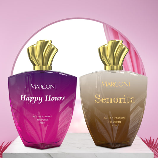 Happy Hours & Senorita - Fragrance Combo Set for Her ( 100ml x 2 )