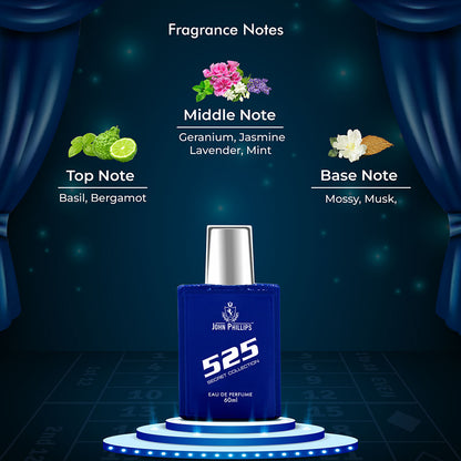 XX-Zone & 525 - Unisex Fragrance Combo Set for Him ( 60ml + 60ml )