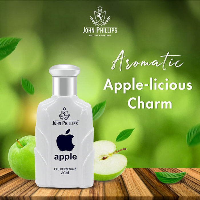 APPLE | Skin Friendly & Long Lasting Perfume | Unisex Fruity Fragrance For Date & Travel | 60 ML - 1000+ Sprays