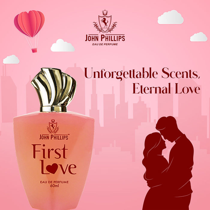 FIRST LOVE | Skin Friendly & Long Lasting Perfume | Women Fragrance For Party,Travel & Date| 60 ML - 1000+ Sprays