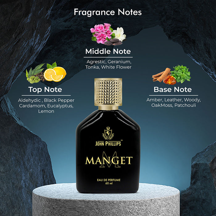 MANGET | Spicy and Woody Musk Perfume for Him - 60 ml