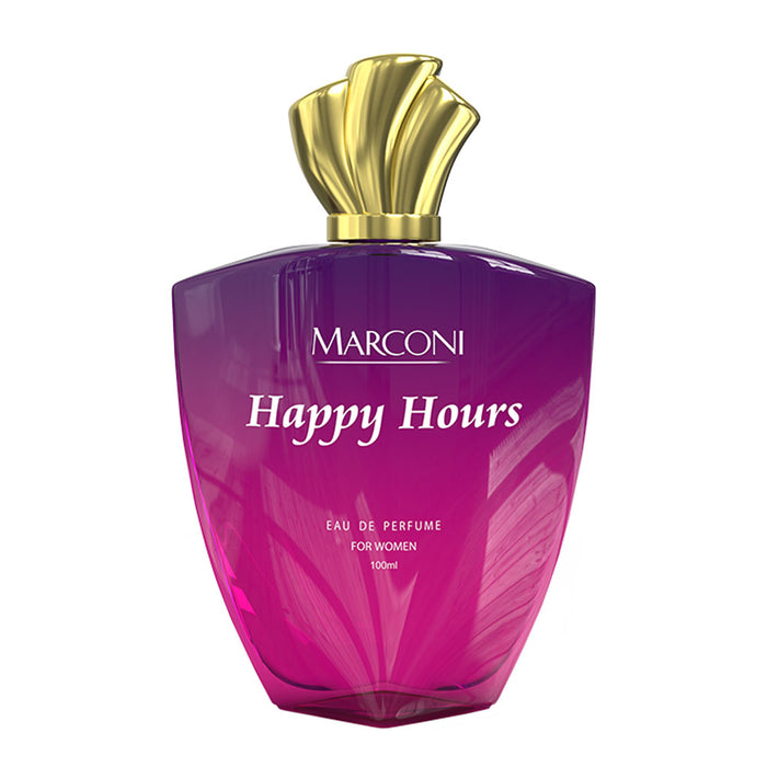 HAPPY HOURS | Skin Friendly & Long Lasting Perfume | Women Fragrance For Gym, Travel & Date | 100 ML - 1600+ Sprays