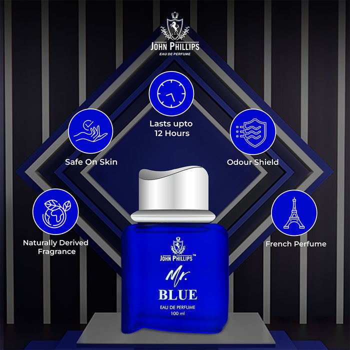 MR. BLUE | Fresh Citrus Spiced Perfume for Him - 100ml