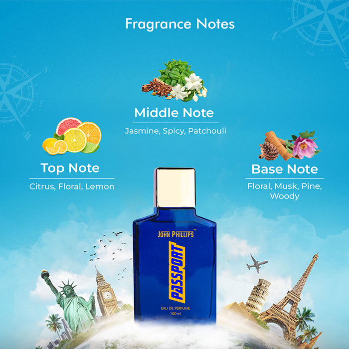 PASSPORT | Citrus Aromatic Perfume for Him - 100ml