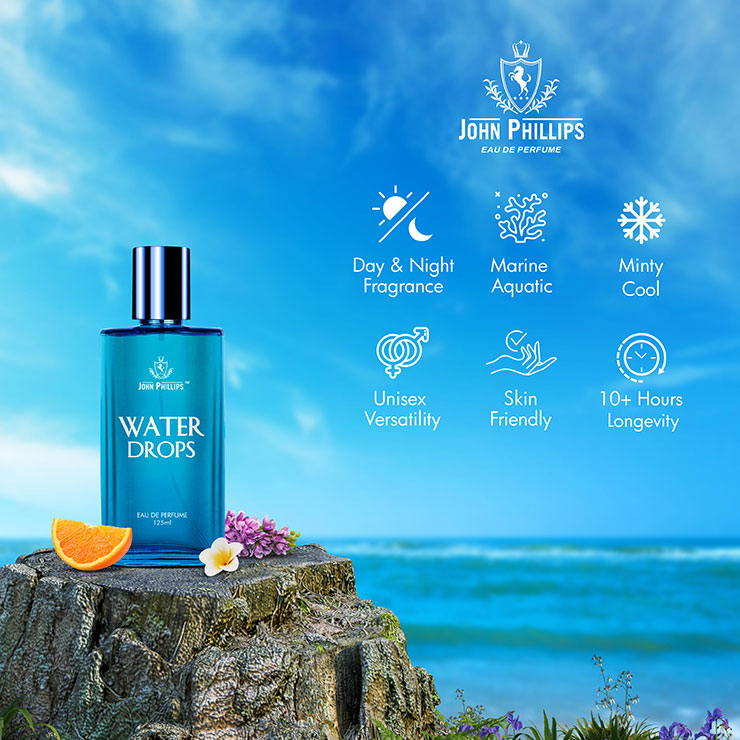 WATER DROPS Skin Friendly,Long Lasting Perfume Aquatic Marine Un
