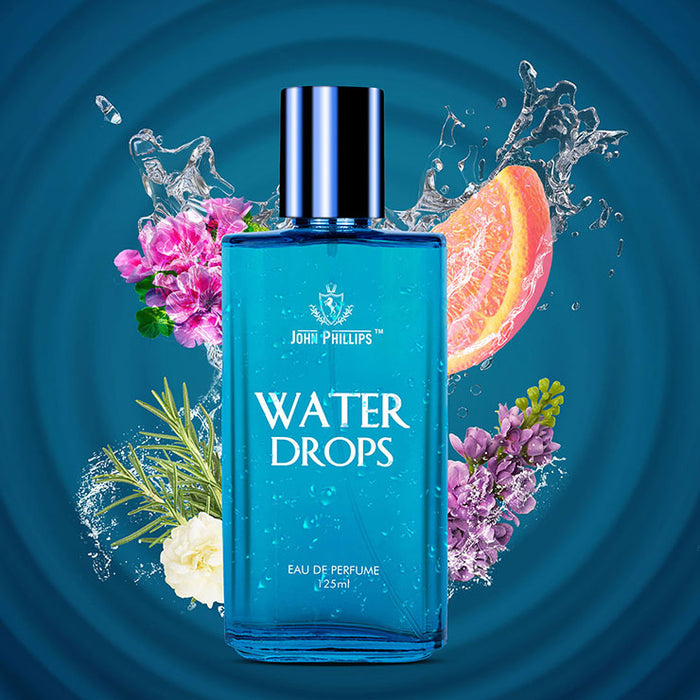 Water Drops & Smog Cool Blue No Gas Deo