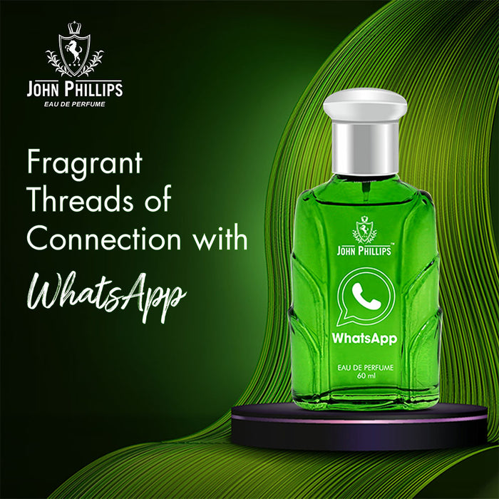 WHATSAPP | Skin Friendly & Long Lasting Perfume | Unisex Fragrance For Daily use, Office & Travel | 60 ML - 1000+ Sprays
