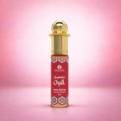 Kashmiri Oudh non alcoholic attar perfume 8ml earthy natural oud fragrance with florals amber moss spices long lasting attar