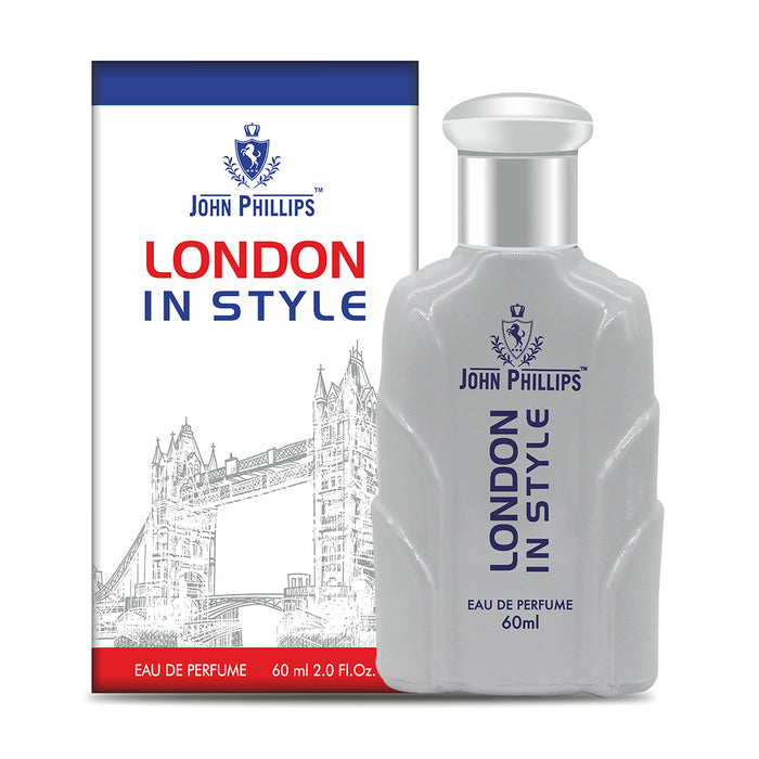 LONDON IN STYLE | Skin Friendly & Long Lasting Perfume | Unisex Fragrance For Morning & Travel | 60 ML - 1000+ Sprays