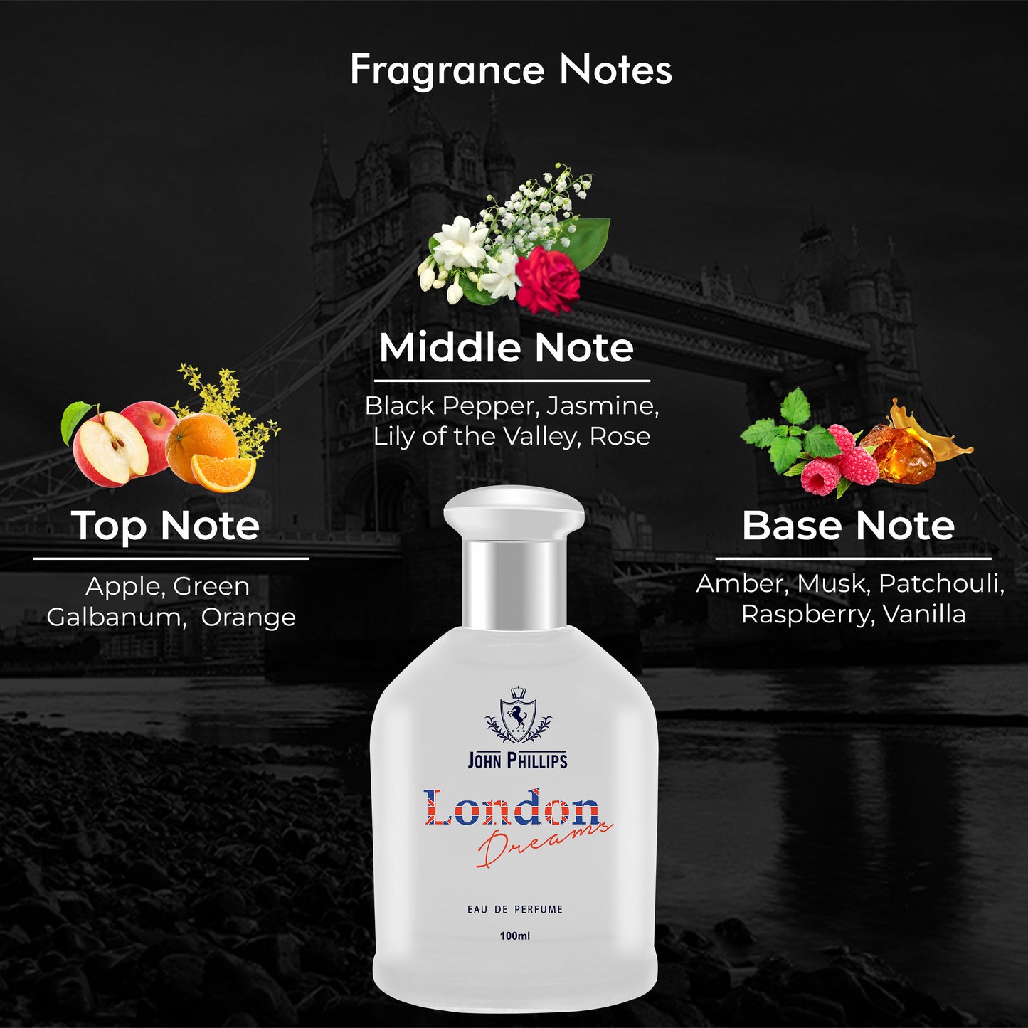 London Dreams & London In Style - Unisex Fragrance Combo Set - 100ml + 60ml