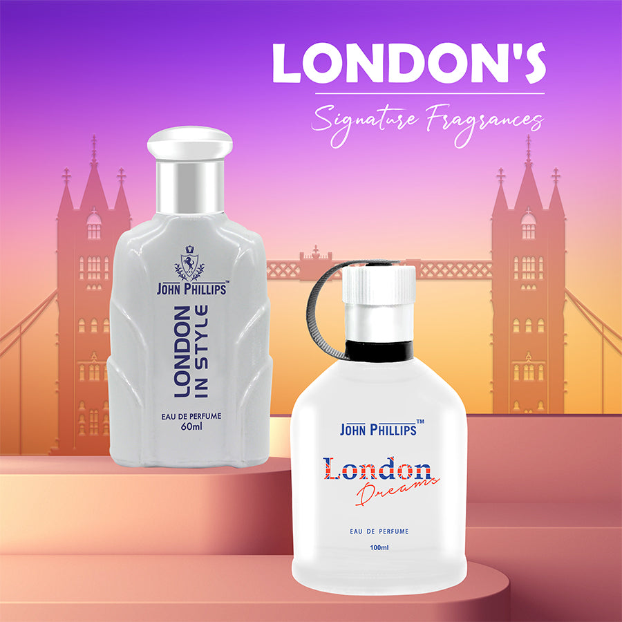 London Dreams & London In Style - Unisex Fragrance Combo Set - 100ml + 60ml