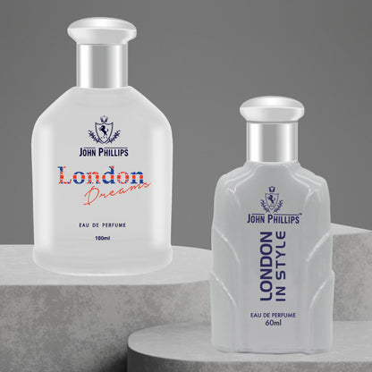 London Dreams & London In Style - Unisex Fragrance Combo Set - 100ml + 60ml