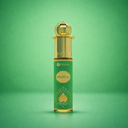 Majmua non alcoholic attar perfume 8ml earthy herbal fragrance with mitti kewda khus sandalwood calming long lasting attar