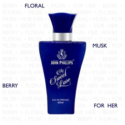MY SWEET LOVE Berry Lily & Musk Skin Friendly & Long Lasting Eau De French Perfume by John Phillips Ideal for Women Best Fragrance For Party Date