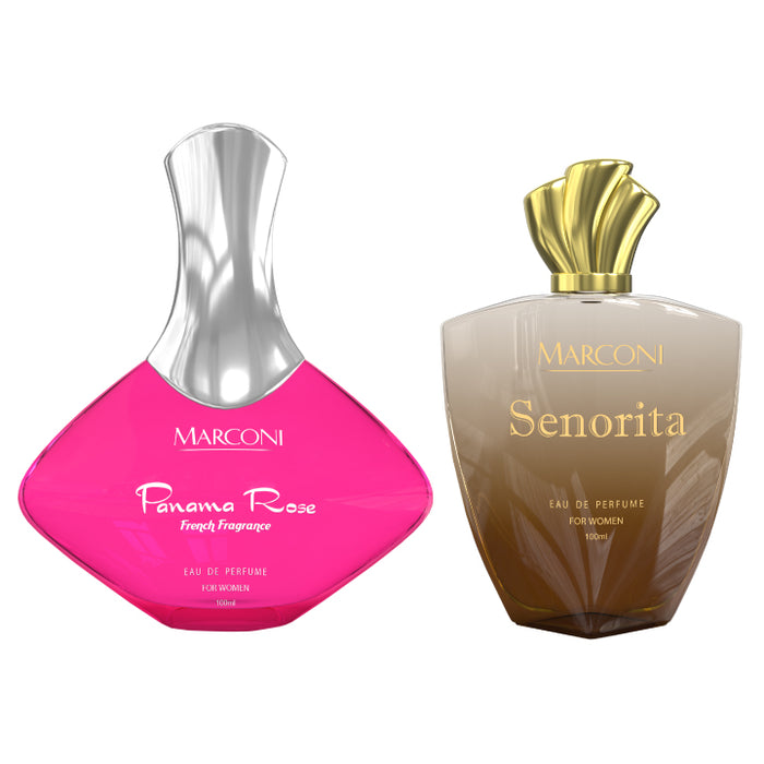 Panama Rose & Senorita - Fragrance Combo Set for Her ( 100ml + 100ml )