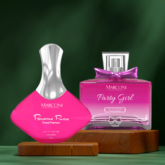 Party Girl & Panama Rose - Fragrance Combo Set for Her ( 100ml + 100ml )