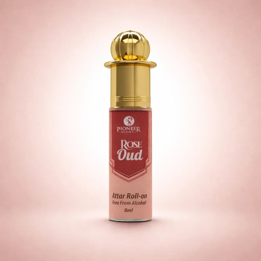 Rose Oud non alcoholic attar perfume 8ml romantic floral oud fragrance with rose amber musk spice long lasting luxury attar
