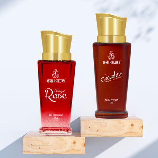 Rose & Chocolate - Unisex Fragrance Combo Set ( 60ml x 2 )