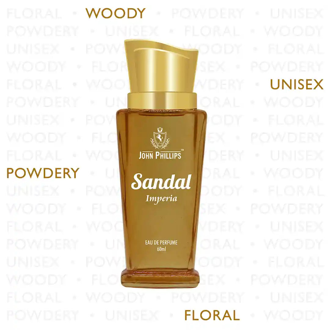 SANDAL  SandalWood Chandan Earthy & Hint of Rose  Skin Friendly & Long Lasting  Eau De French Perfume by Marconi  Ideal for Men & Women  Unisex   Best Fragrance For   Morning & Travel Fragrance