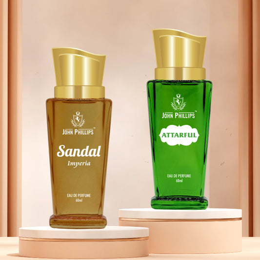 Sandal & Attarful - Unisex Fragrance Combo Set ( 60ml x 2 )