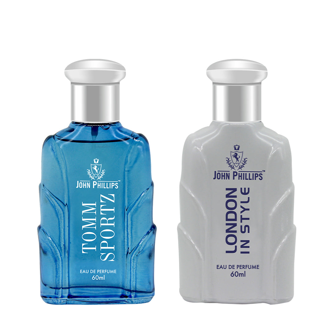 Tomm Sportz & London In Style - Unisex Fragrance Combo Set ( 60ml + 60ml )