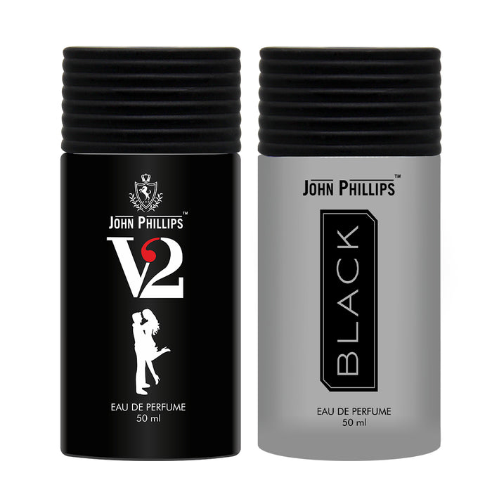 V2 & Black - Unisex Fragrance Combo Set ( 50ml + 50ml )