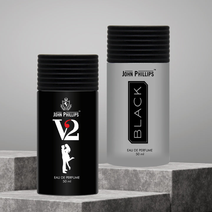 V2 & Black - Unisex Fragrance Combo Set ( 50ml + 50ml )