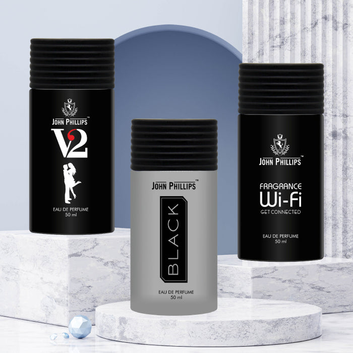 V2 & Wifi & Black | Unisex Fragrance Combo Set ( 60ml + 60ml + 60ml )