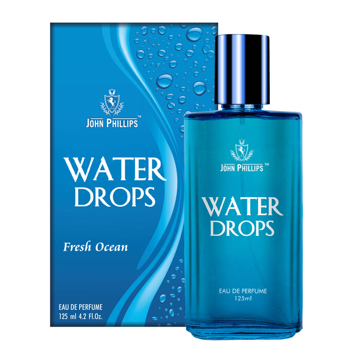 WATER DROPS | Skin Friendly,Long Lasting Perfume | Aquatic Marine | Unisex Fragrance For All Occasions | 125 ML - 2000+Sprays