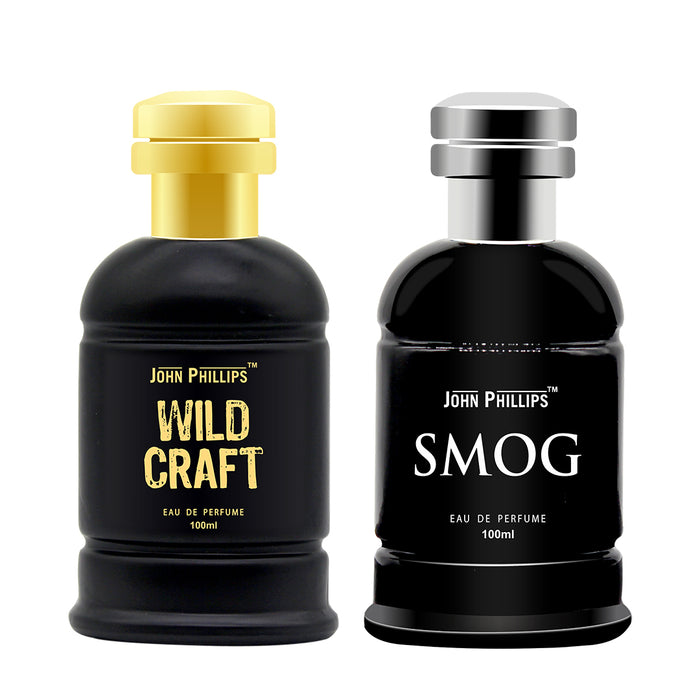 Wild Craft & Smog - Unisex Fragrance Combo Set for Him ( 100ml + 100ml )