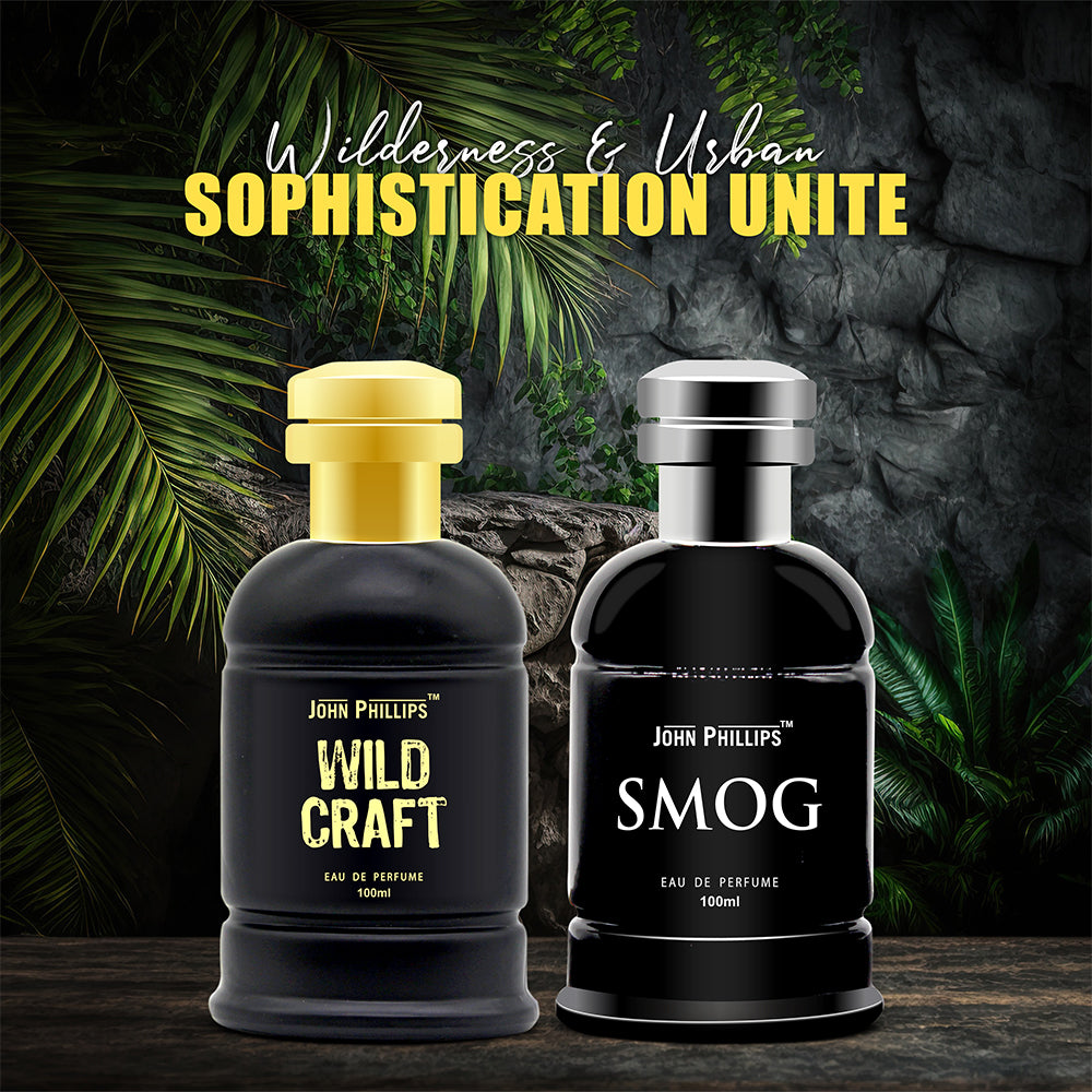 Wild Craft & Smog - Unisex Fragrance Combo Set for Him ( 100ml + 100ml )