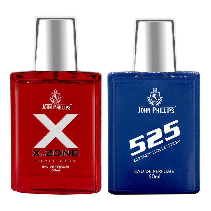 XX-Zone & 525 - Unisex Fragrance Combo Set for Him ( 60ml + 60ml )